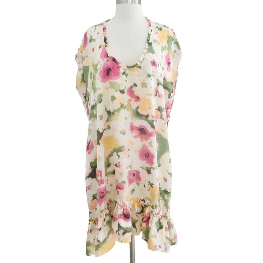 GRAHAM & SPENCER floral print silk dress